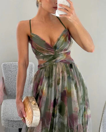 Valeria – Vestido largo floral elegante