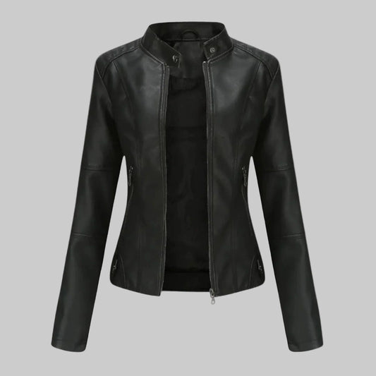 Romina | Chaqueta de Cuero Casual