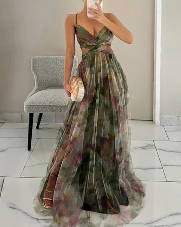 Valeria – Vestido largo floral elegante