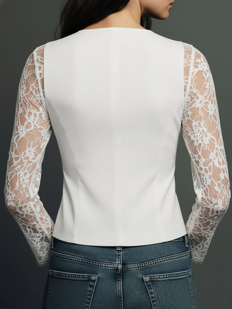 Claudia – Blazer elegante con encaje