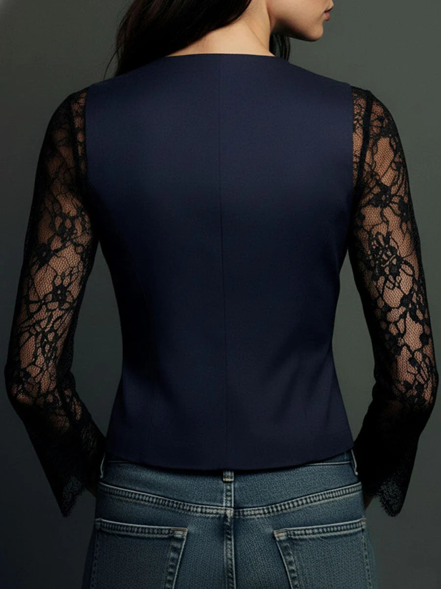 Claudia – Blazer elegante con encaje