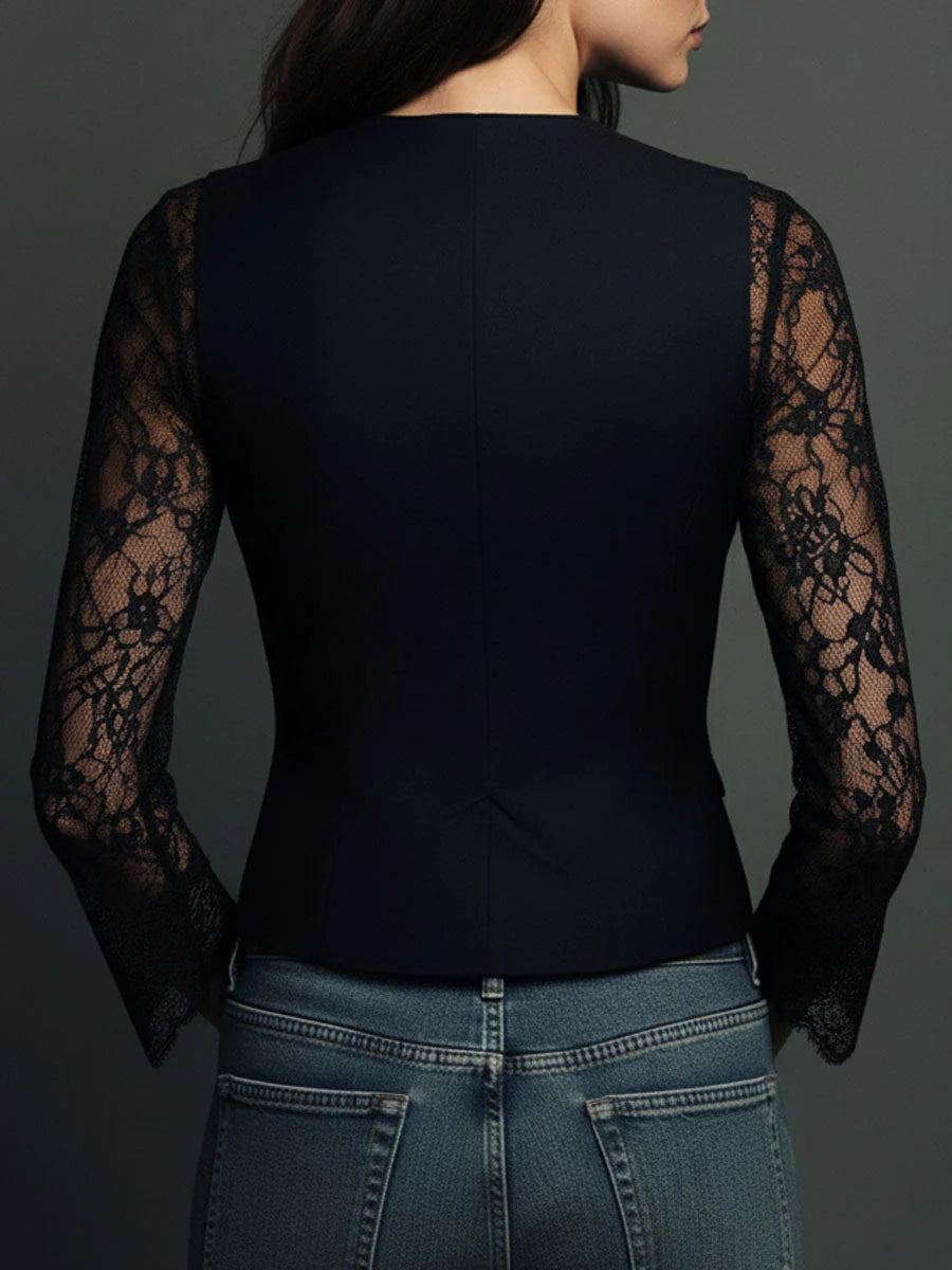 Claudia – Blazer elegante con encaje