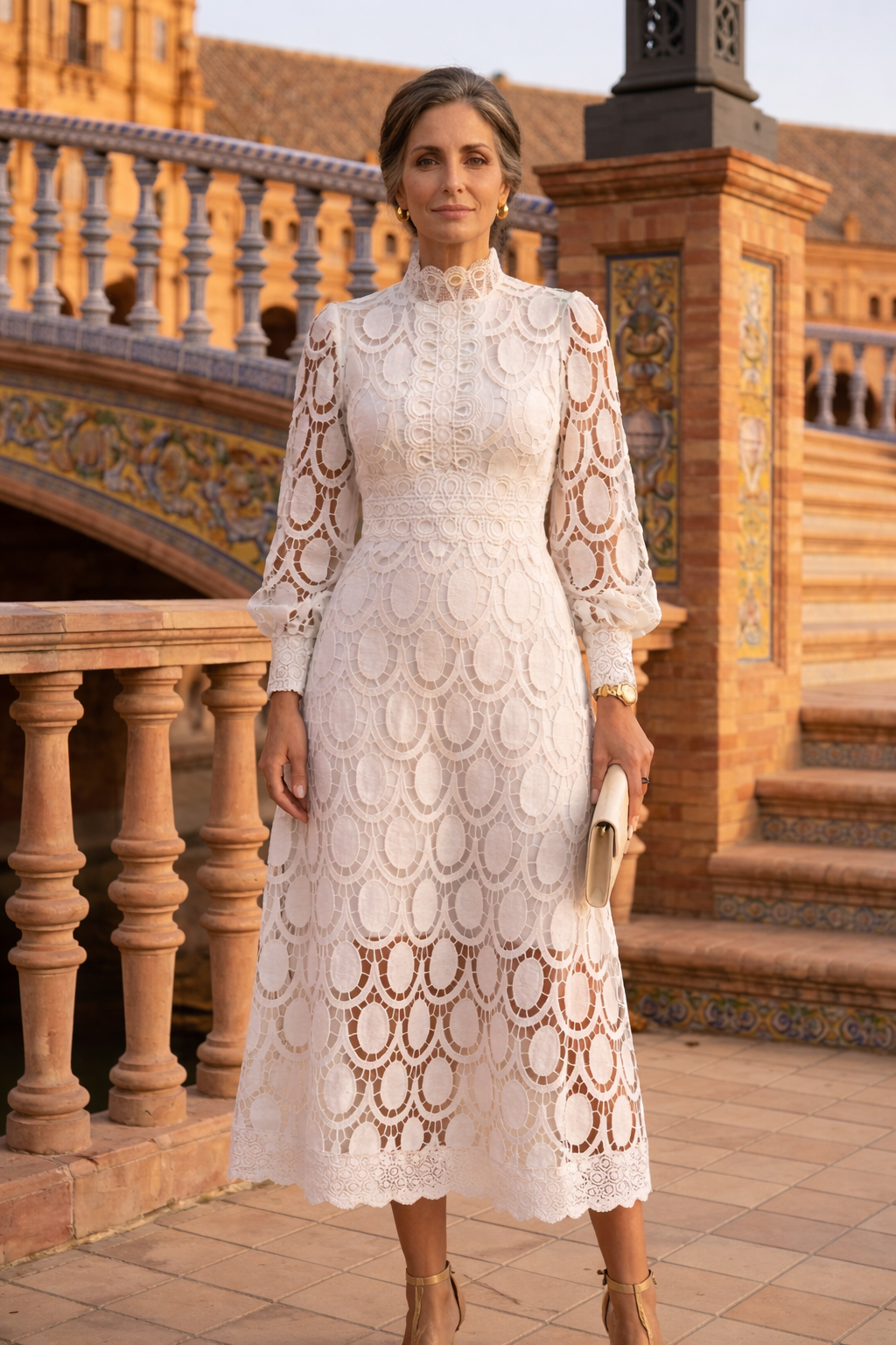 Rosa - Vestido de Encaje Clásico