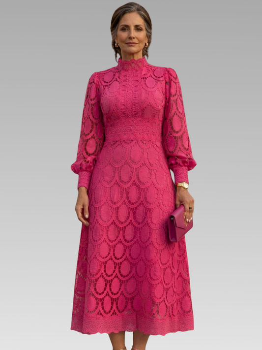 Rosa - Vestido de Encaje Clásico