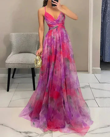 Valeria – Vestido largo floral elegante
