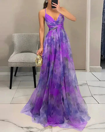 Valeria – Vestido largo floral elegante